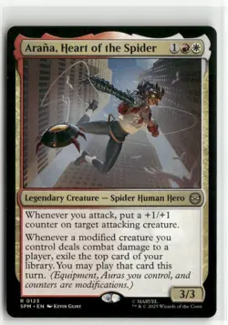 Arana, Heart of the Spider - Spider-Man MTG NM - Image 1