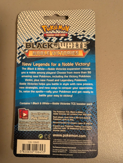 Pokemon TCG Black & White Noble Victories Booster Pack - Sealed - Victini - Image 2