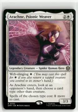 Arachne, Psionic Weaver - Spider-Man MTG NM - Image 1