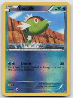 Basculin 35/114 Reverse Holo Black & White Pokemon LP C670 - Image 1