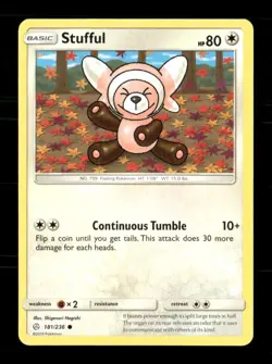 Stufful 181/236 Cosmic Eclipse NM/M Pokemon - Image 1