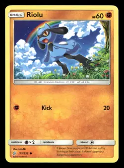 Riolu 115/236 Unified Minds NM/M Pokemon - Image 1
