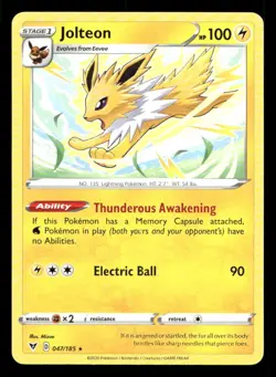 Jolteon 047/185 Vivid Voltage LP Pokemon - Image 1