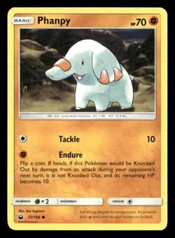Phanpy 72/168 Celestial Storm LP Pokemon - Image 1