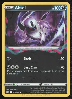 SWSH: Crown Zenith Absol #076/159 Holo Rare Pokemon Card - Image 1