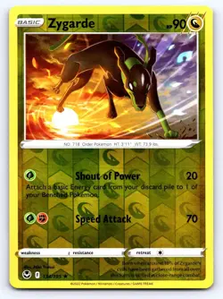 Zygarde 134/195 Rare Silver Tempest Pokemon Reverse Holo Near Mint - Image 1