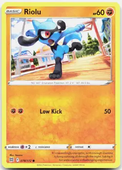 Riolu 078/172 Common Brilliant Stars Pokemon NM/M - Image 1