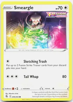 Smeargle 209/264 Common Fusion Strike Pokemon NM/M - Image 1
