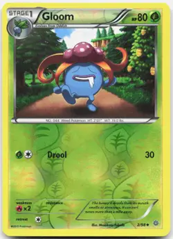 Gloom 2/98 Uncommon Ancient Origins Pokemon Reverse Holo LP - Image 1
