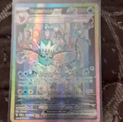 The Pokemon Company Vaporeon VMAX 030/203 Evolving Skies 2021 Full Art Holo - Image 1