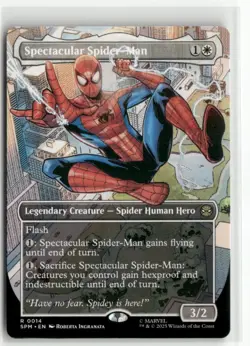 Spectacular Spider-Man Borderless - Spider-Man MTG NM - Image 1