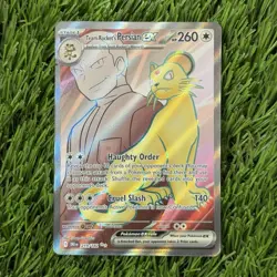 Team Rocket's Persian ex 219/182 SV10 Full Art Holo Ultra Rare NM - Image 1