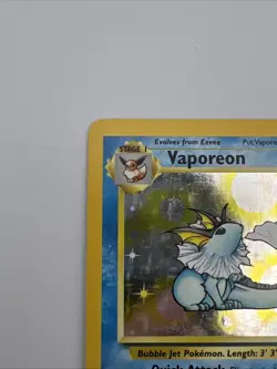 Pokemon Vaporeon Holo Rare Jungle #12/64 Unlimited- LP - Image 5