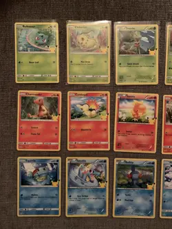 McDonald's Pokemon 25th Anniversary 25 Card Complete NON HOLO Full Set FAST SHIP - Image 2