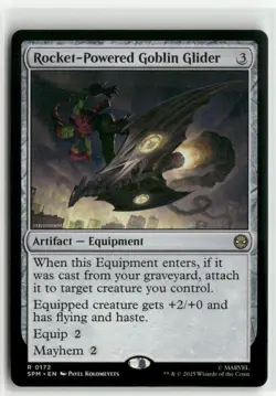 Rocket-Powered Goblin Glider - Spider-Man MTG NM - Image 1