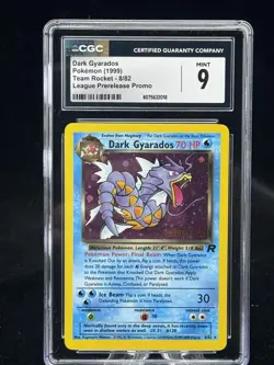 Dark Gyarados Holo #8 Prerelease Promo Team Rocket 2000 Pokemon CGC 9 💦 - Image 1