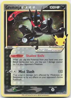 Greninja Star SWSH144 Holo Promo Sword & Shield Promo Pokemon NM/M - Image 1