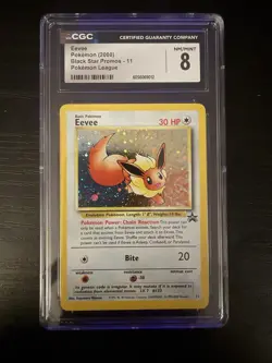 Pokemon TCG Eevee Black Star Promos Card 11 CGC 8 - Image 1
