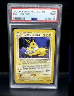 Pokemon Card - Light Jolteon Neo Destiny 48/105 Uncommon - PSA 9 - Image 1