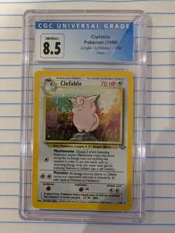 CGC 8.5 Clefable 1/64 Holo Rare - Jungle - Pokemon TCG - Image 1