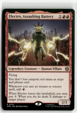 Electro, Assaulting Battery - Spider-Man MTG NM - Image 1