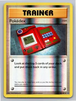 Pokedex 82/108 Uncommon Evolutions Pokemon Reverse Holo Moderately Played - Image 1