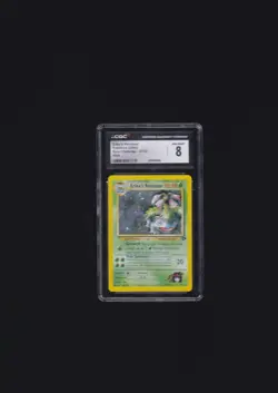 Pokemon CGC 8 NM / Mint Gym Challenge Holo Erika's Venusaur 4/132 - Image 1