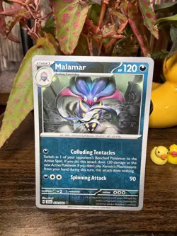 Inkay 033/064 Malamar 034/064 cute Pokemon botanicals Mori Yuu Akagi dark - Image 4