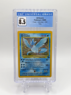 1999 Pokemon Fossil Unlimited Articuno Rare Holo ~ 2/62 ~ CGC 8.5! - Image 1
