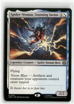 Spider-Woman, Stunning Savior - Spider-Man MTG NM - Image 1