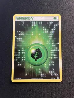 Pokemon TCG Grass Energy Holo Card 101/106 SWIRL EX Emerald - Image 1