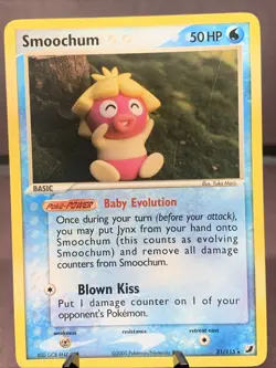 Pokemon TCG Smoochum 31/115 Unseen Forces Non Holo Rare 2006 LP Yuka Morii - Image 1