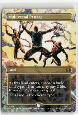 Multiversal Passage Borderless - Spider-Man MTG NM - Image 1