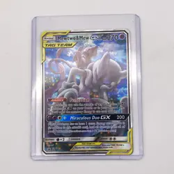 Pokemon Mewtwo & Mew GX SM191 SM Promo TAG TEAM GX Holo 2019 - Image 1