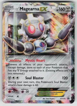 Magearna EX XY175 Holo Promo XY Promo Pokemon Lightly Played - Image 1