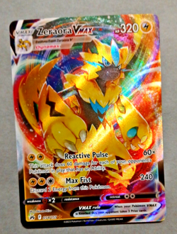 Pokemon TCG, Zeraora VMAX 054/159 Holo, Rare Crown Zenith Near Mint - Image 1