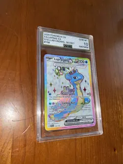 Pokemon AGS 10 Lapras ex 158/142 Sv07 Stellar Crown Ultra Rare Holo EN - Image 1