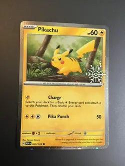 Pokemon Holiday Countdown Calendar Pikachu HOLO #025 - Image 2