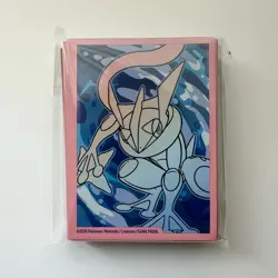Sealed Pokemon Greninja Chaos Rising Premium Card Sleeves - 65 pack Pink/blue - Image 1