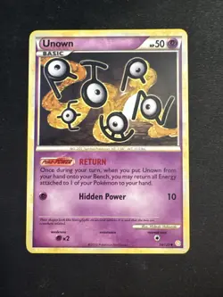 Unown 54/123 Uncommon HeartGold & SoulSilver Pokemon - Image 1