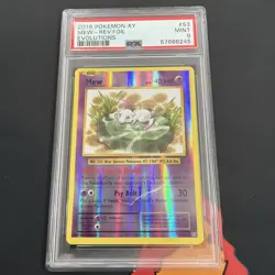 Pokemon Mew 53/108 Evolutions Reverse Holo PSA 9 English 2016 - Image 2