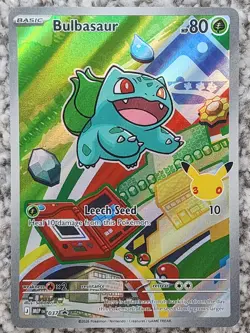 2026 POKEMON EN-FIRST PARTNER ILLUS. COLL. S1 037 BULBASAUR BLACK STAR PROMO - Image 1