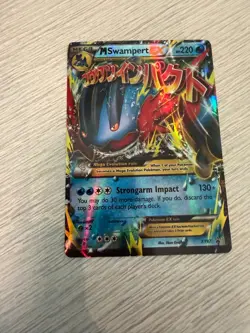 2015 Pokemon M Swampert EX XY87 Black Star Promo Full Art Holo Mega Swampert HP2 - Image 1