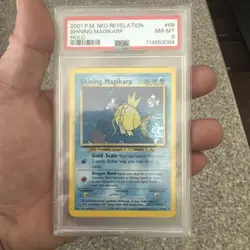 Pokemon TCG 2001 Neo Revelations Shining Magikarp Holo 66/64 Near Mint PSA 8! - Image 1