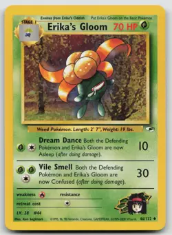 Pokemon Card Erika's Gloom (46) Uncommon Gym Heroes 046/132 - Image 1