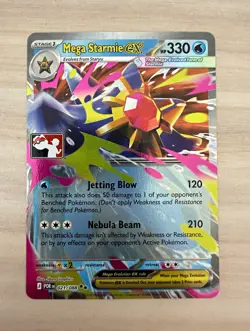Mega Starmie ex - 021/088 - Prize Pack Series Cards *Fresh Pull* - Image 1