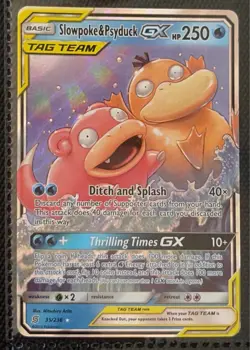 Pokemon Slowpoke & Psyduck GX Tag Team Card 250 HP - Image 1