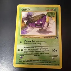 Pokemon Card Unlimited Team Rocket Grimer 57/82 D9 - Image 1