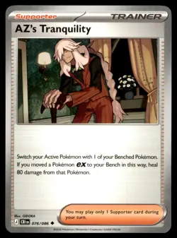 AZ's Tranquility 076/086 Uncommon Chaos Rising Pokemon Near Mint - Image 1
