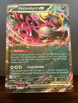 Fezandipiti ex 142/217 Me: Ascended Heroes Holo Pokemon - Image 1